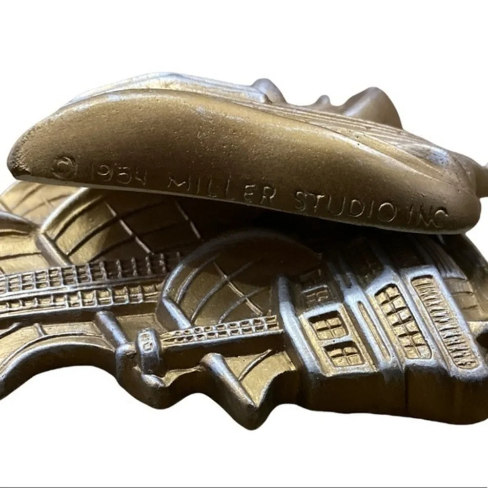 Vintage Chalkware Ship Wall Art From Miller‎ Studios